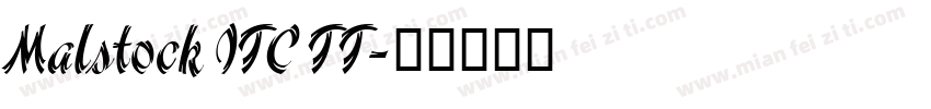 Malstock ITC TT字体转换